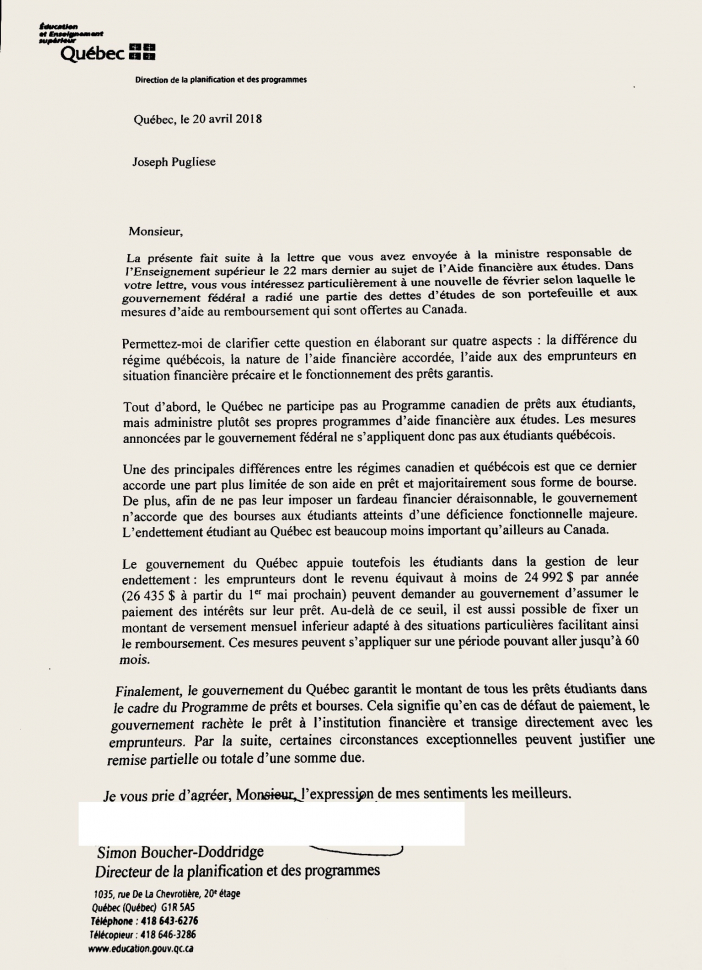 gallery/quebec education ministers reply